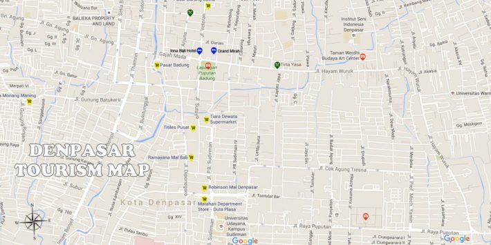 デンパサール マップ デンパサール市地図 バリ島ローカル活動情報