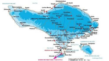 バリ島地図 各地 地図 情報