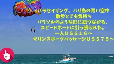 パラセーリング ビーチ アクティビティ 青い 空中 散歩 美しい バリ 島